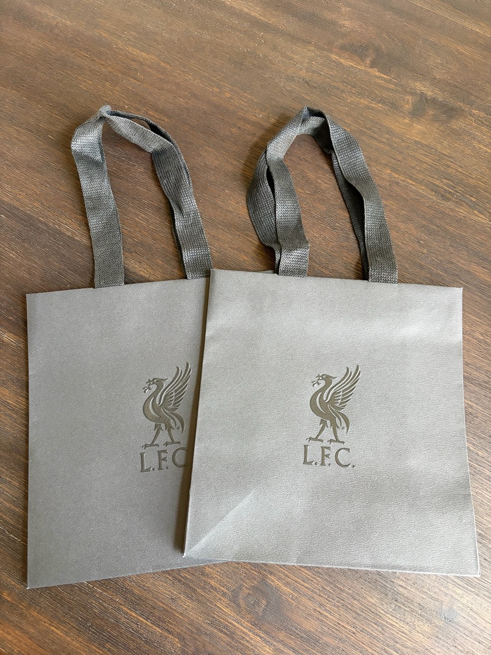 Liverpool FC Official Shopping Bag Reusable Gray Liverbird Shopping Bag LFC Gift